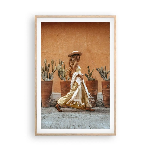 Plakát v rámu světlý dub - V hippie stylu - 61x91 cm