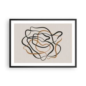 Plakát v černém rámu - Všechno se pokroutilo - 70x50 cm