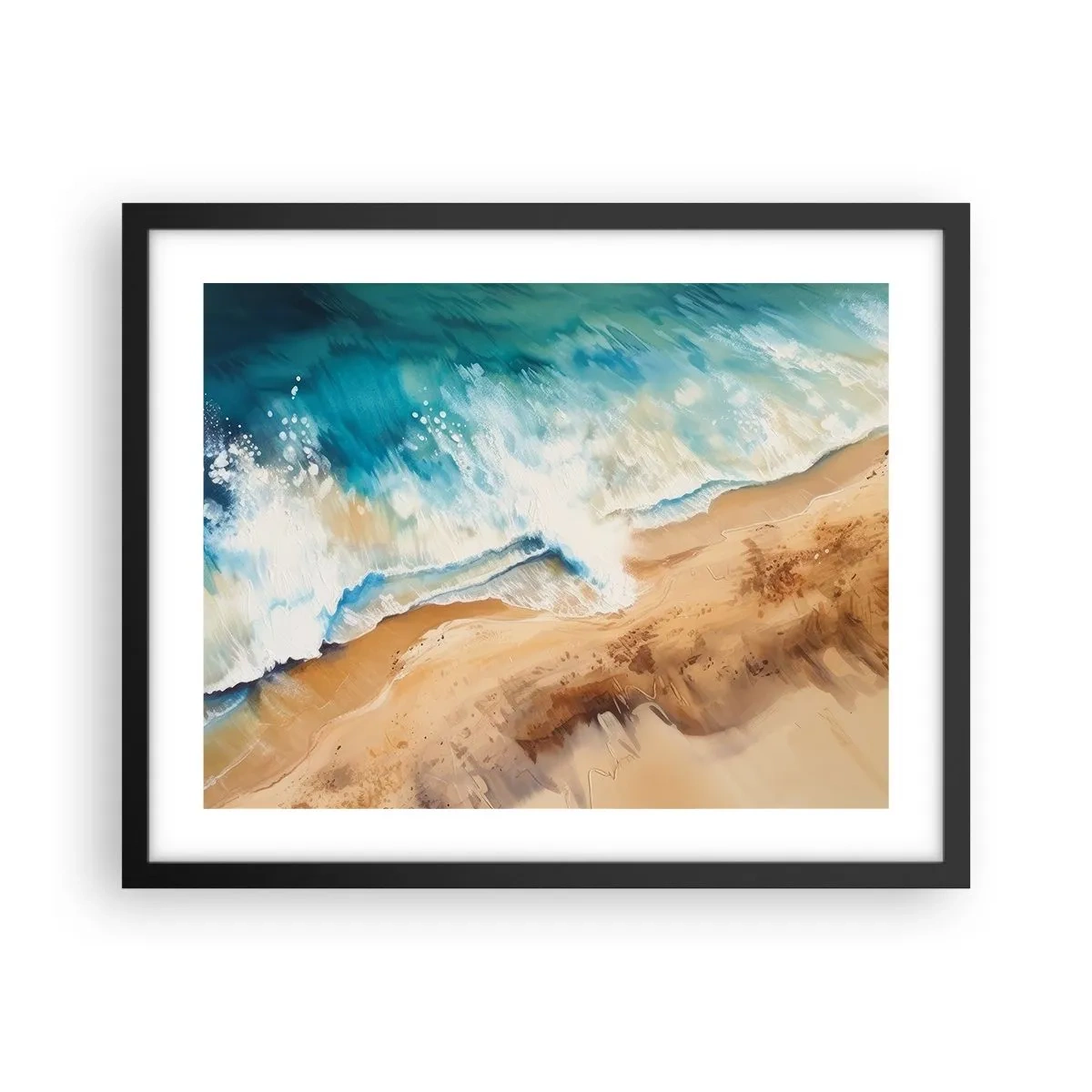 Plakát v černém rámu - Vlna, která se vrací - 50x40 cm