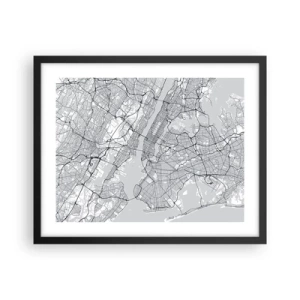 Plakát v černém rámu - Anatomie metropole - 50x40 cm