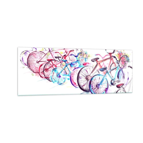 Obraz na skle - Sjezd Antimoto klubu - 140x50 cm