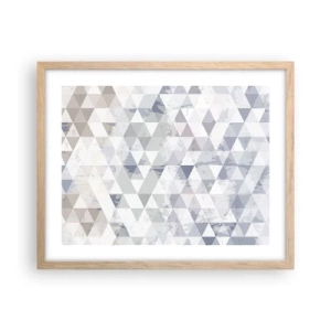 Plakát v rámu světlý dub - V rytmu na tři - 50x40 cm