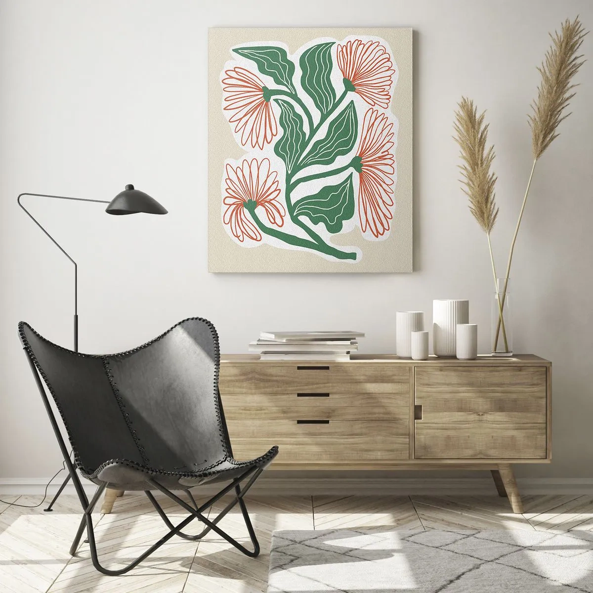 Obraz na skle - Lidové i moderní - 50x70 cm