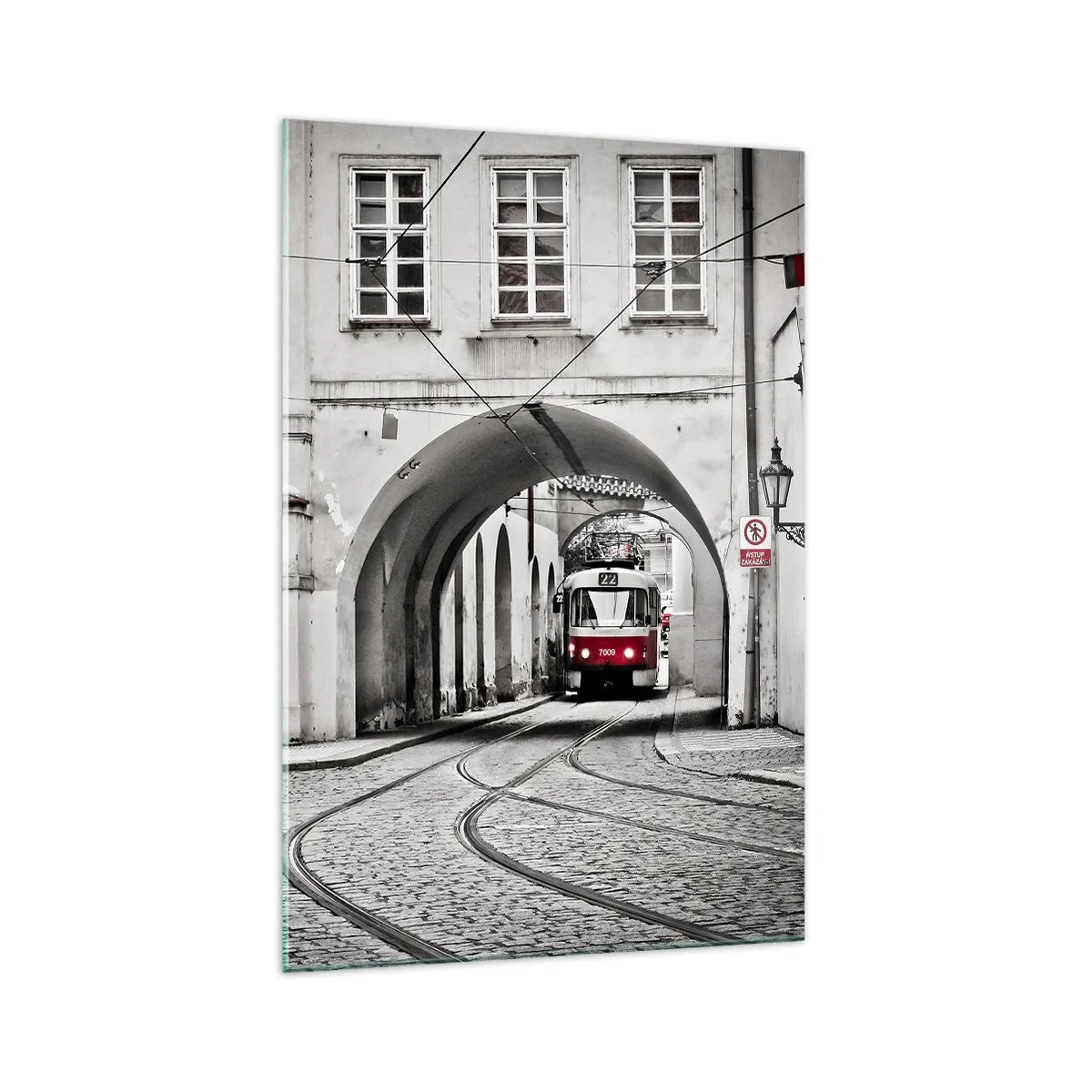 Obraz na skle - Městským labyrintem - 70x100 cm