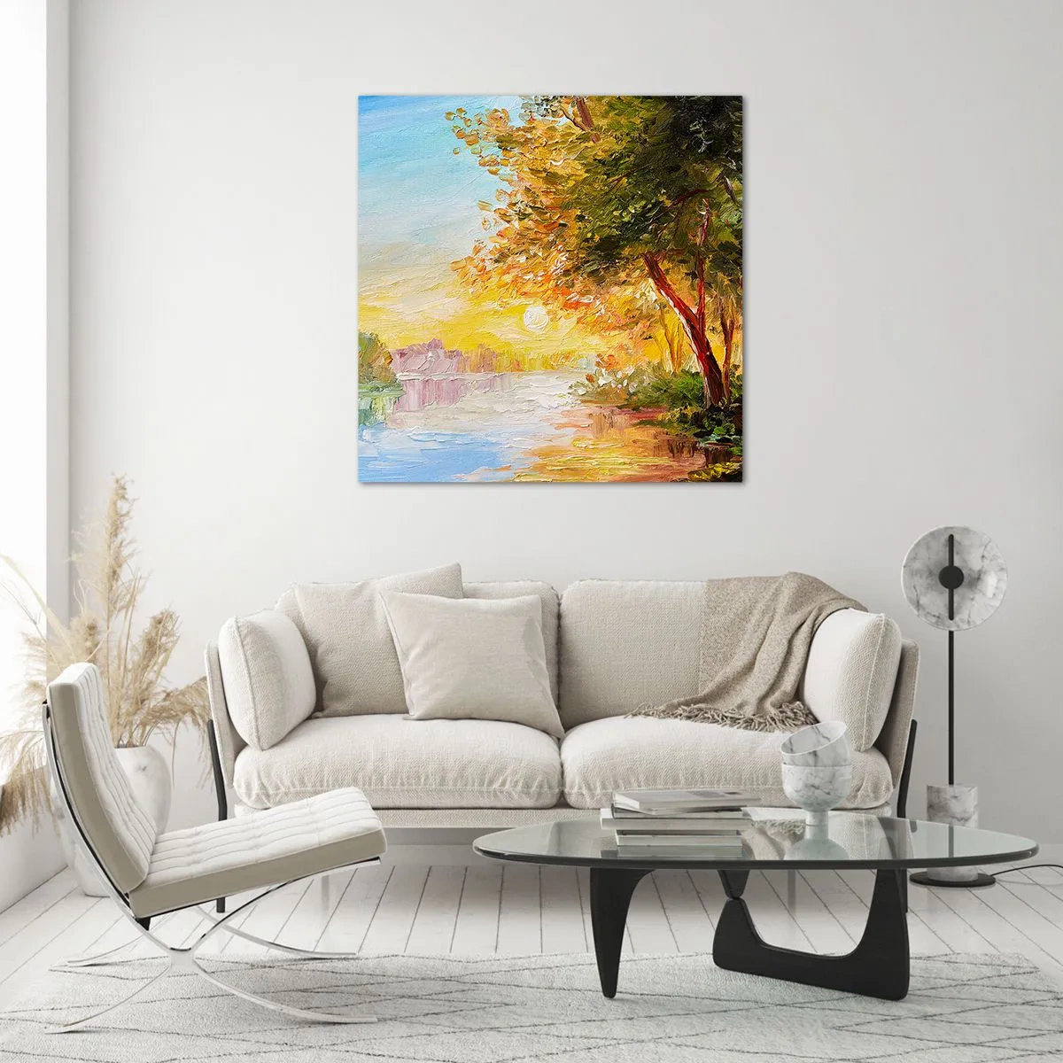 Obraz na skle - Et in Arcadia ego - 40x40 cm