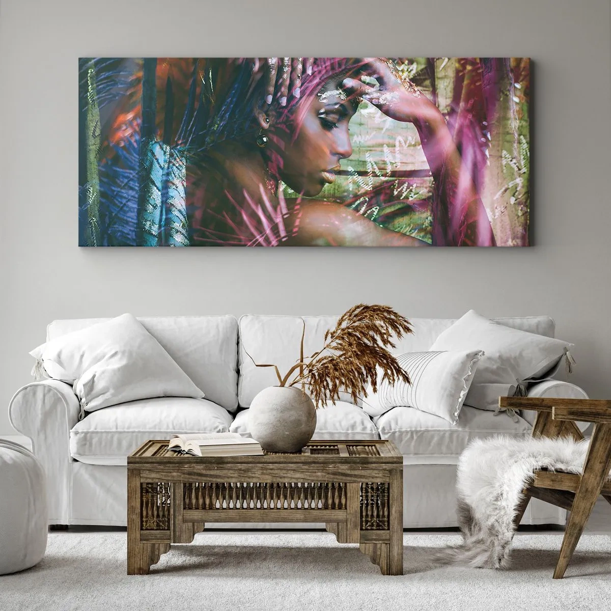 Obraz na plátně - Matka příroda v džungli - 140x50 cm
