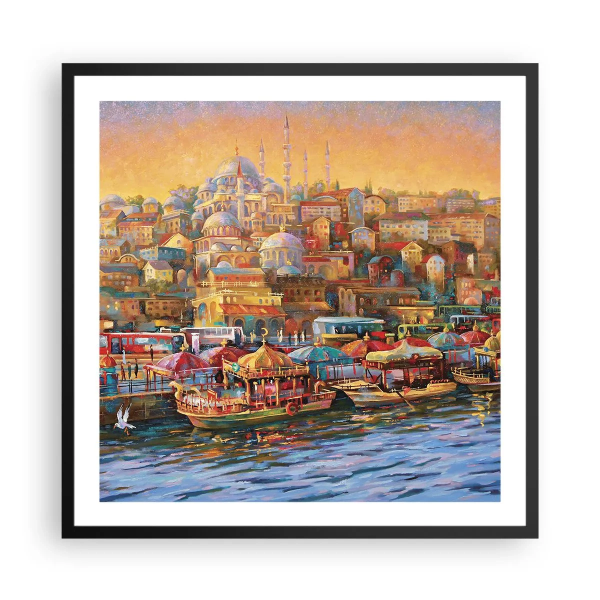 Plakát v černém rámu - Istanbulský příběh - 60x60 cm