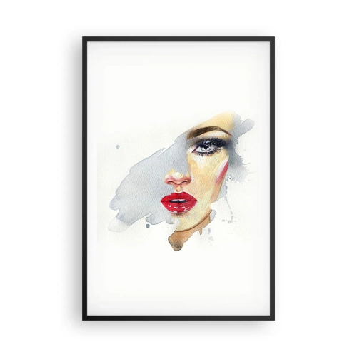 Plakát v černém rámu - Odraz v kapce vody - 61x91 cm