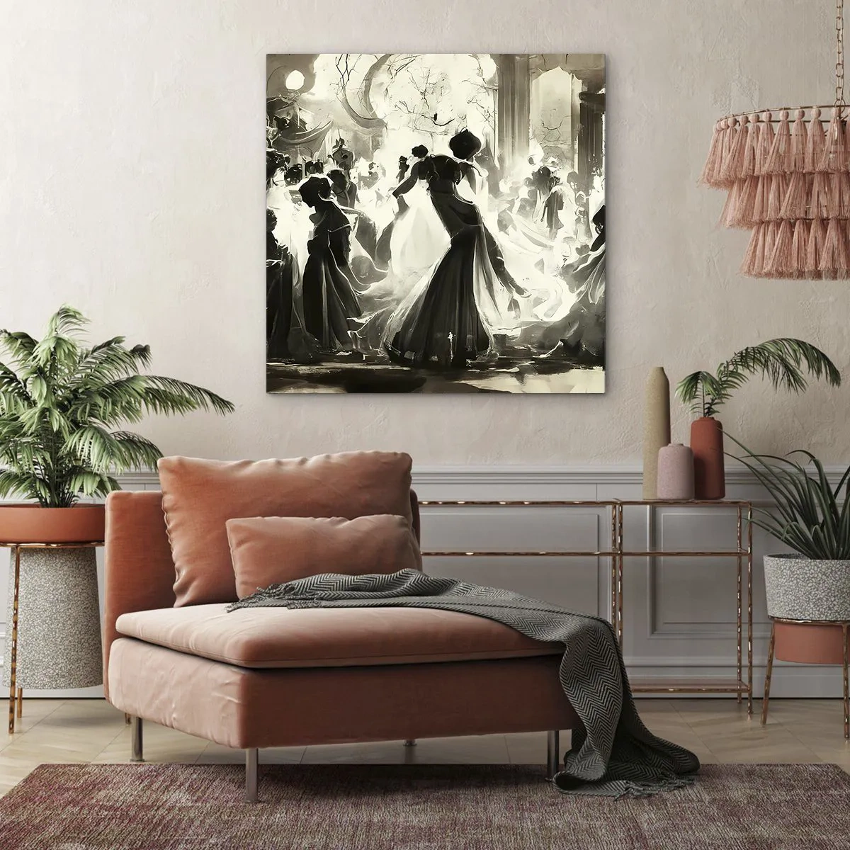 Obraz na plátně - Velká maškaráda - 50x50 cm