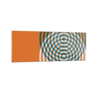 Obraz na skle - Abstraktní kruhová variace - 140x50 cm