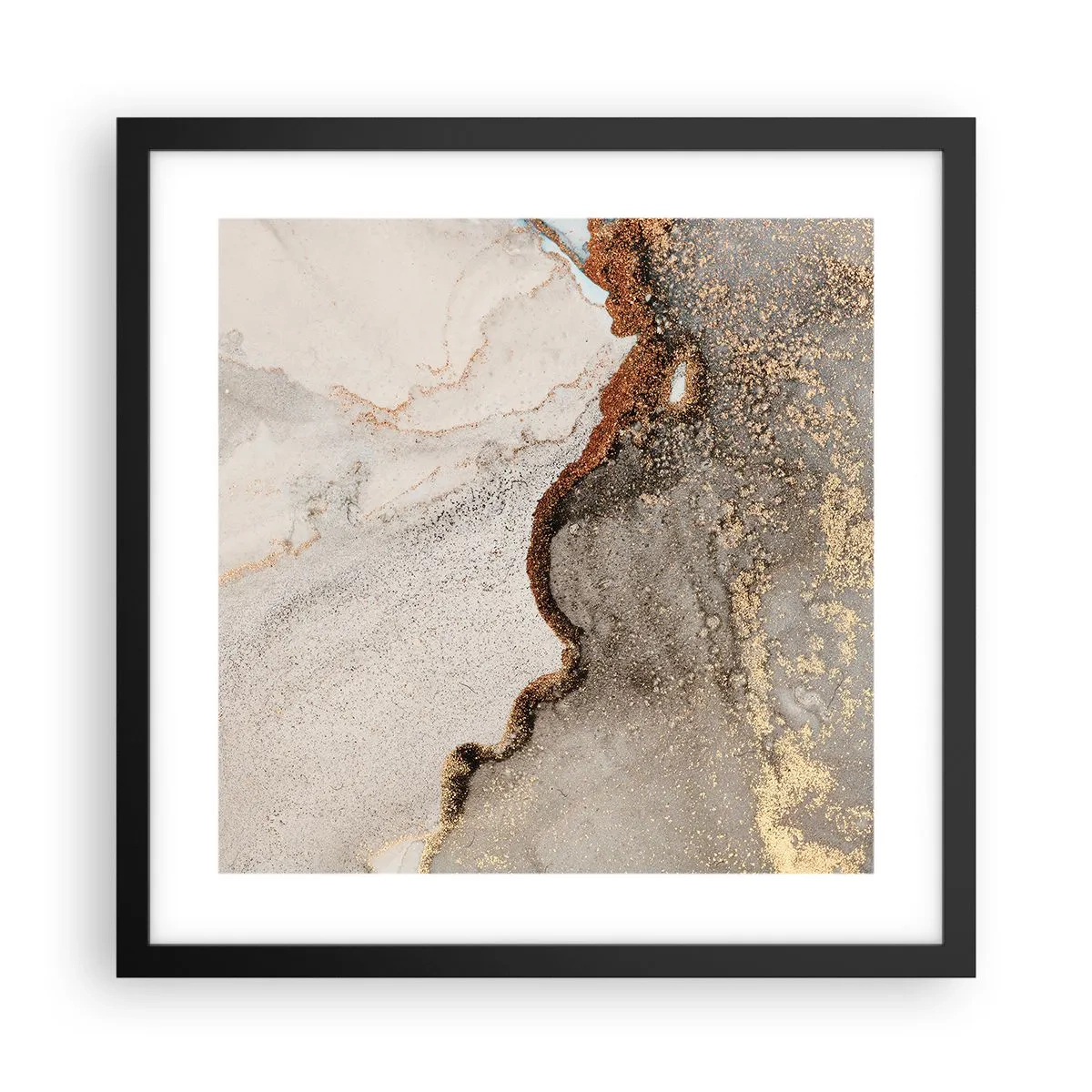 Plakát v černém rámu - Na hranici barev - 40x40 cm