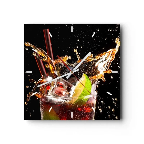 Nástěnné hodiny - Radost a energie barev - 30x30 cm