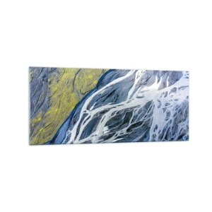 Obraz na skle - Jeskynní malby přírody - 120x50 cm