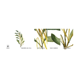 Fototapeta Vzorek Standard Eco - Vše, co je dobré - Listy, Olivový, Rostlina - 100x30 cm