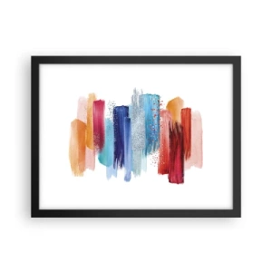Plakát v černém rámu - Nahoru a dolů  - 40x30 cm