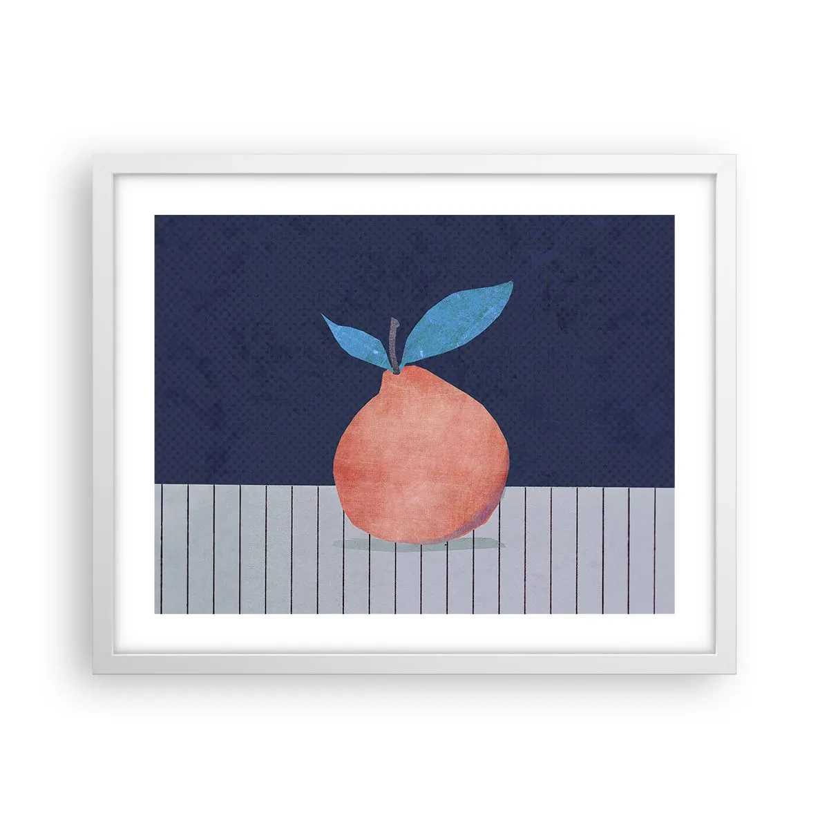 Plakát v bílém rámu - Konvexita a rovina - 50x40 cm