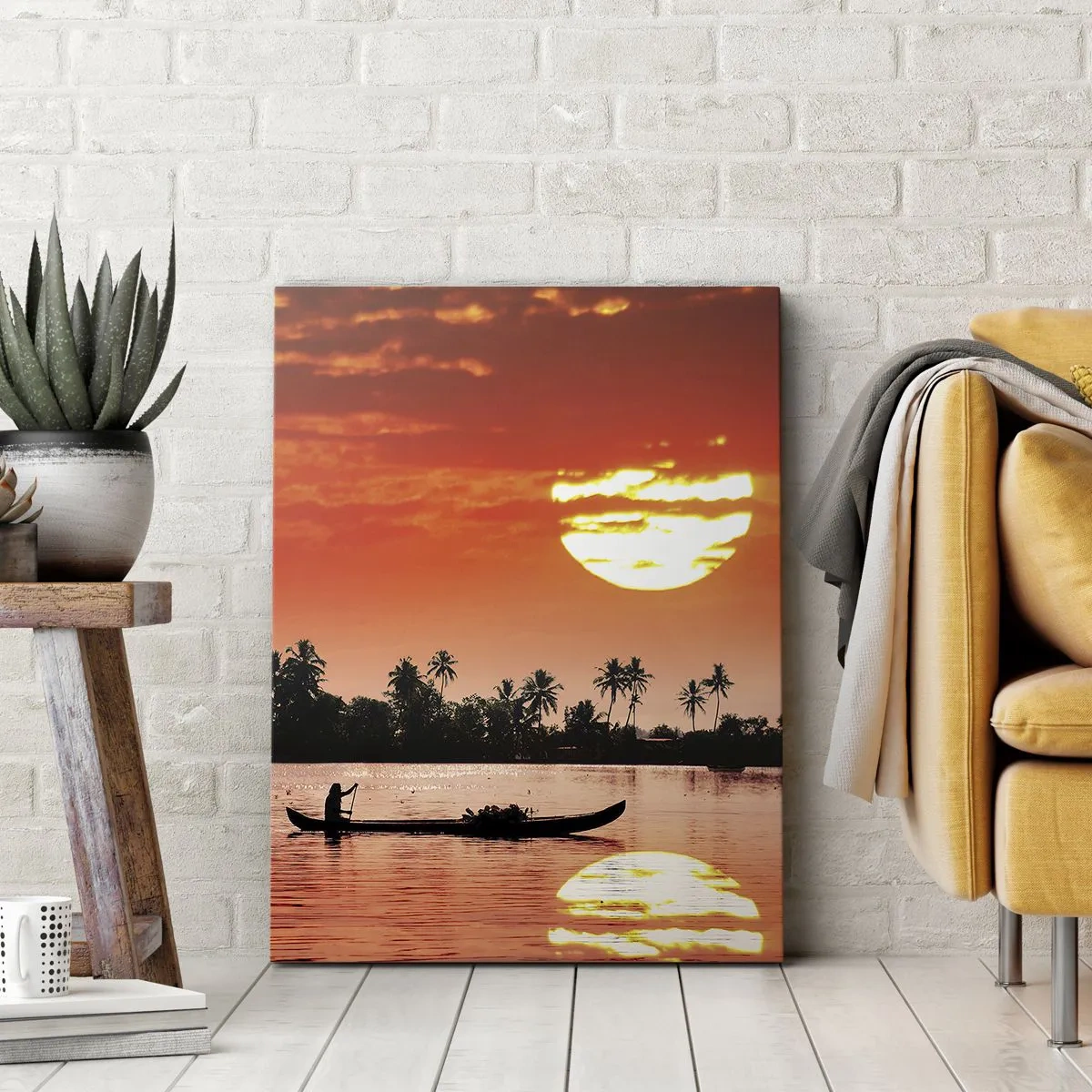 Obraz na plátně - Klid tropů při západu - 50x70 cm