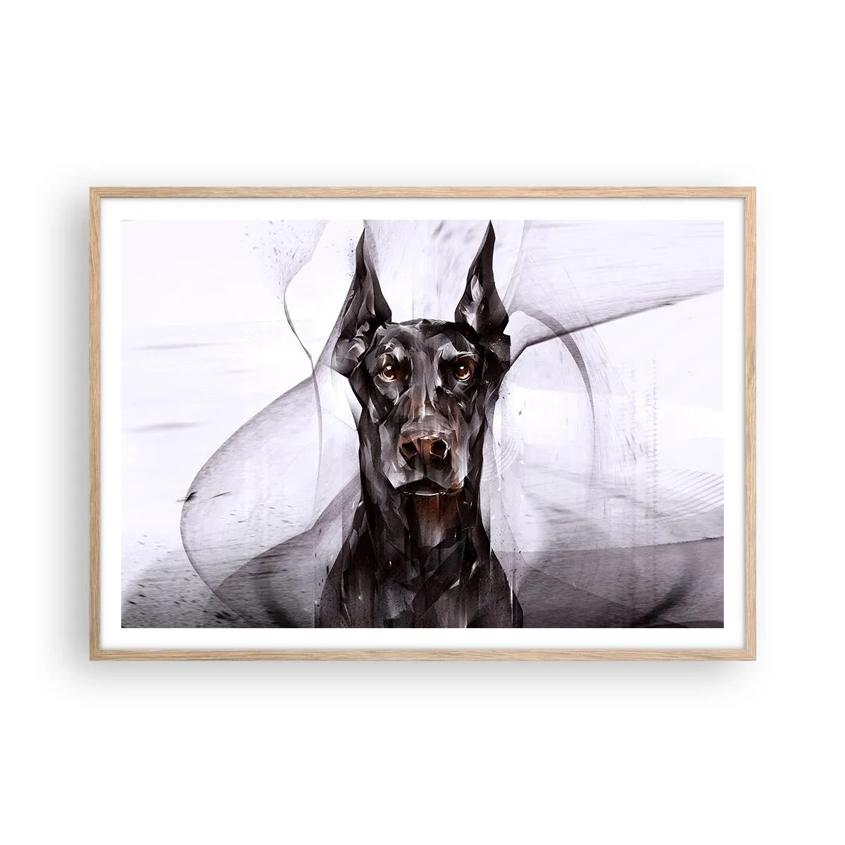 Plakát v rámu světlý dub - Z urozeného rodu - 100x70 cm