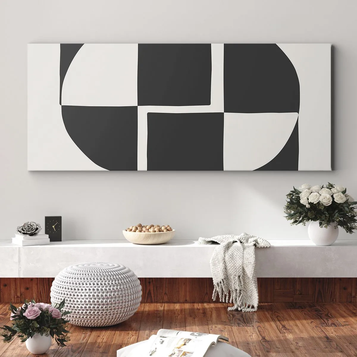 Obraz na plátně - Antitéza – syntéza - 100x40 cm