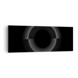 Obraz na plátně - Černé slunce - 140x50 cm