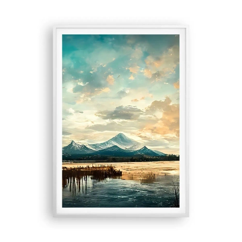 Plakát v bílém rámu - Pod ochranou nebe - 70x100 cm