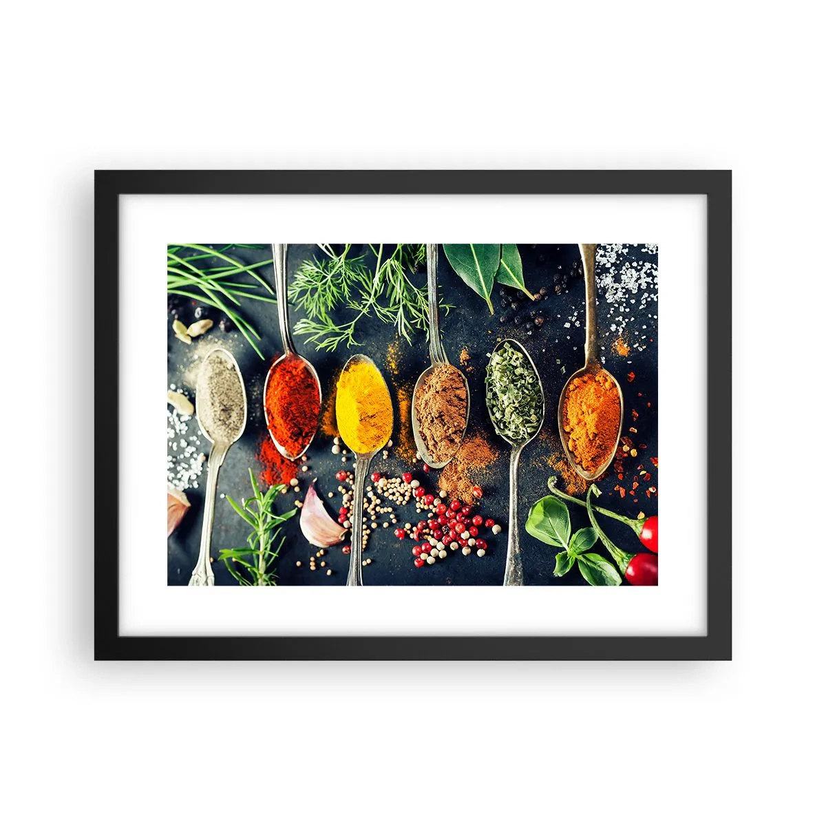 Plakát v černém rámu - Kulinářská magie - 40x30 cm