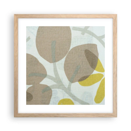 Plakát v rámu světlý dub - Kompozice v plném slunci - 40x40 cm