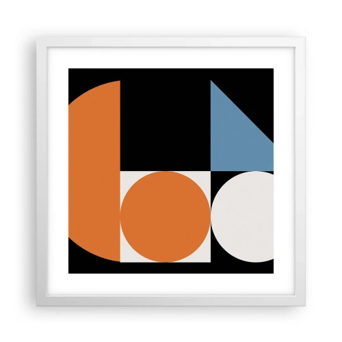 Plakát v bílém rámu - Figurínový systém - 40x40 cm