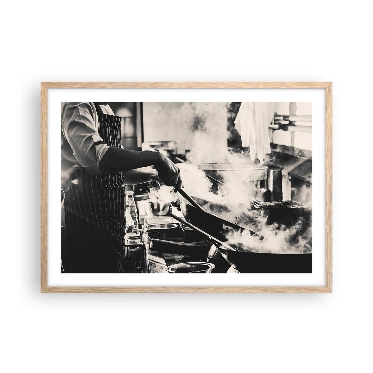 Plakát v rámu světlý dub - Alchymie chutí - 70x50 cm