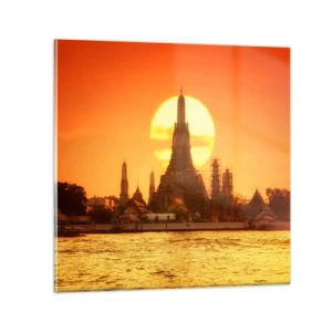 Obraz na skle - Ke slunci, vždy ke slunci - 30x30 cm