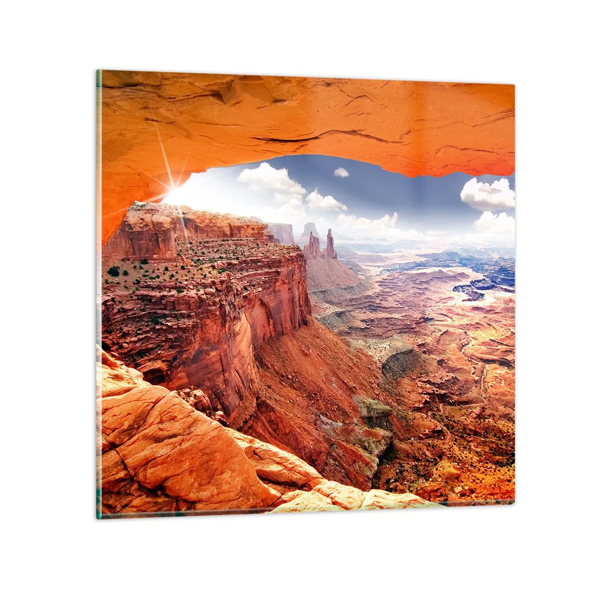 Obraz na skle - Vytesané samotnou přírodou - 40x40 cm