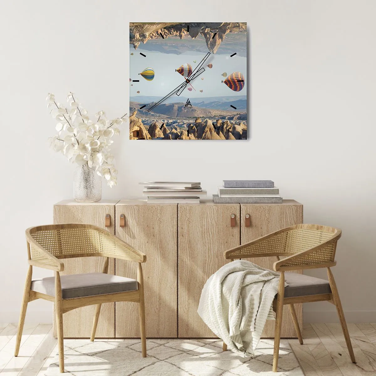 Nástěnné hodiny - Zde je možné vše - 40x40 cm