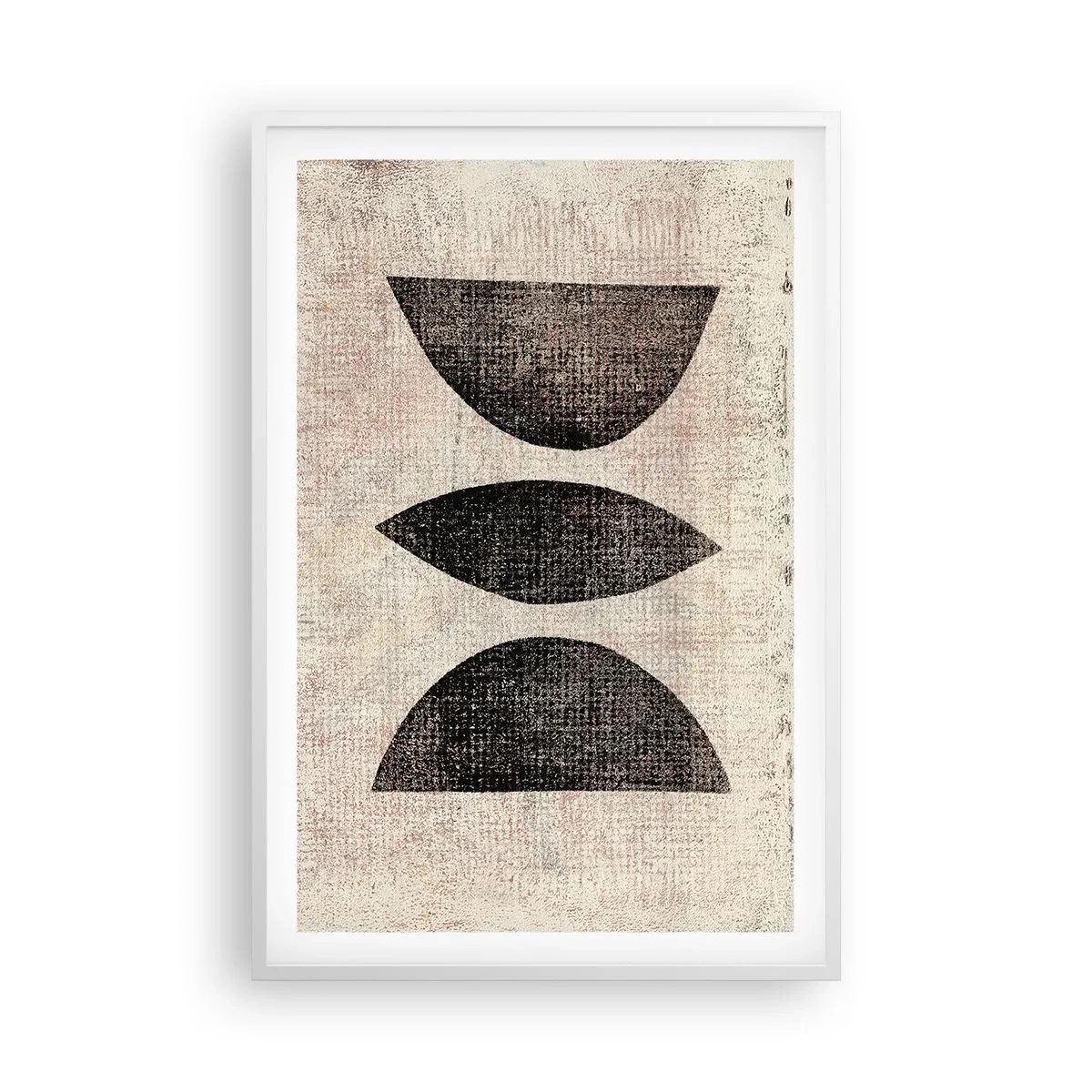 Plakát v bílém rámu - Etnická abstrakce - 61x91 cm