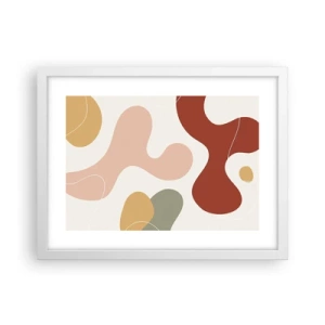 Plakát v bílém rámu - Klikyháky - 40x30 cm