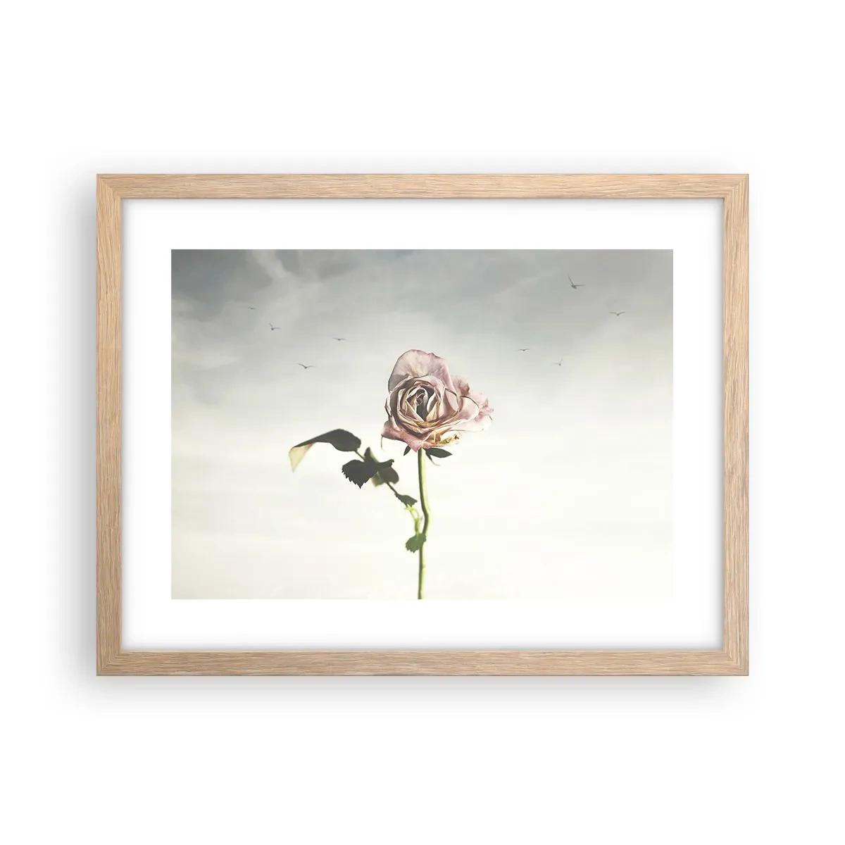 Plakát v rámu světlý dub - Vítání jara - 40x30 cm