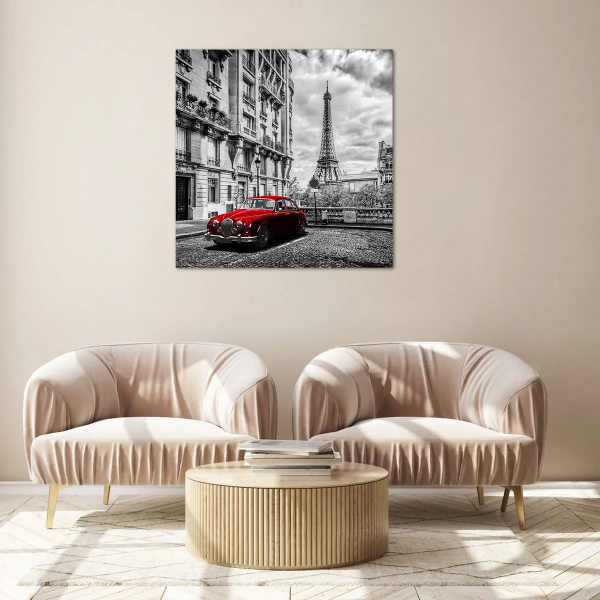 Obraz na skle - Dravec ve městě - 70x70 cm