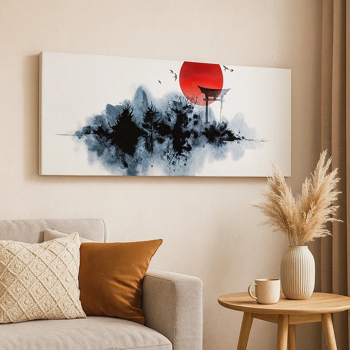 Obraz na plátně - Japonský pohled - 30x30 cm