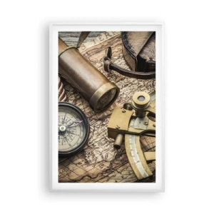 Plakát v bílém rámu - Urči směr - 61x91 cm