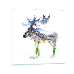 Obraz na skle - Hrdina zimního příběhu - 30x30 cm