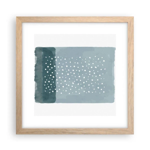 Plakát v rámu světlý dub - Pěstováno na modři - 30x30 cm