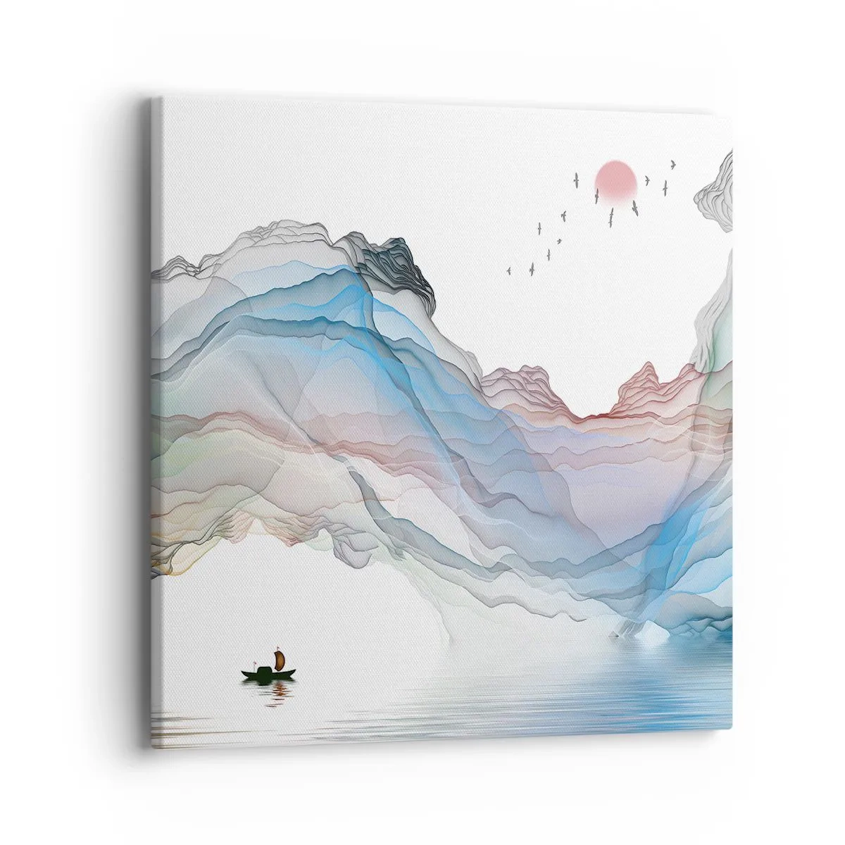 Obraz na plátně - Ke křišťálovým horám - 40x40 cm