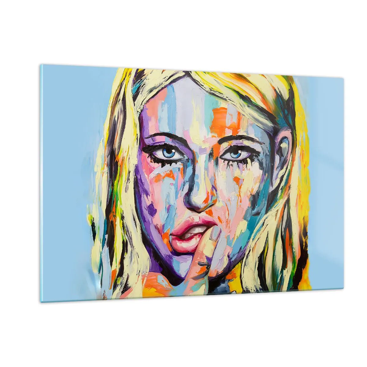 Obraz na skle - Podívej se jí přímo do očí - 120x80 cm