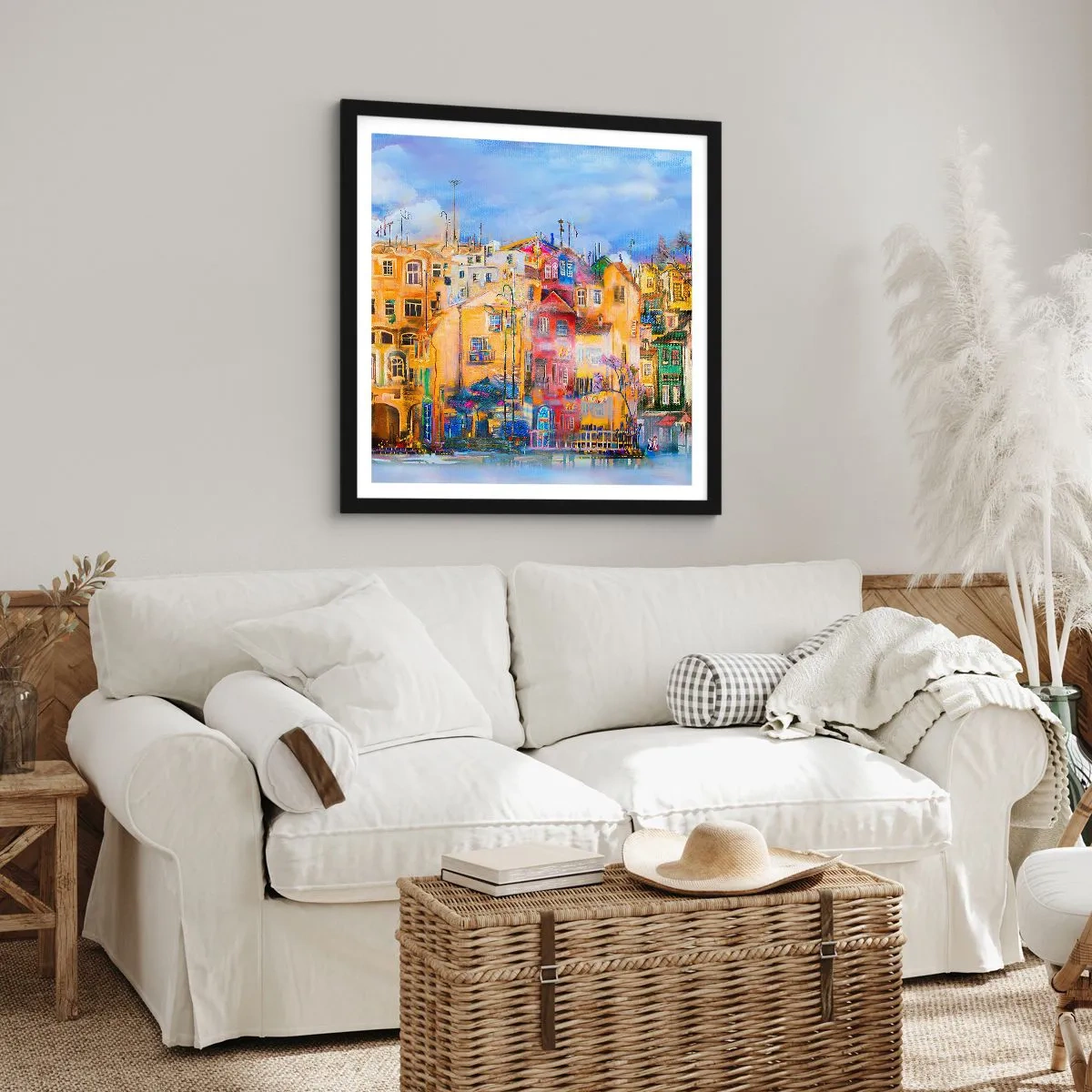 Plakát v černém rámu - Jsme spolu - 40x40 cm