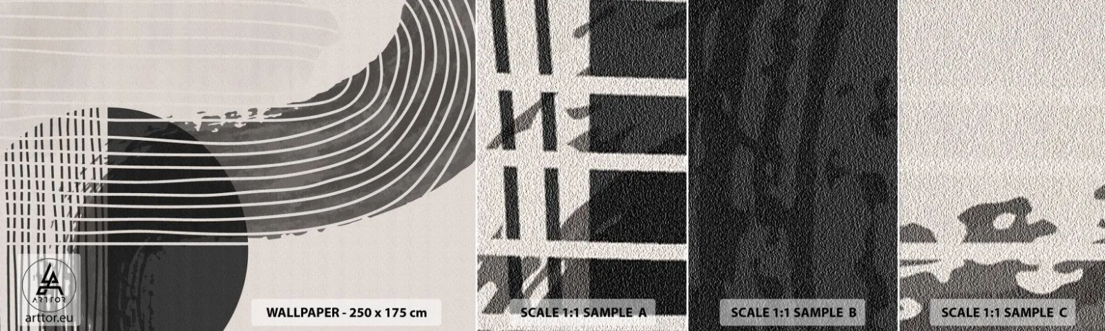 Vzor Fototapety Samolepicí Deluxe Sticker - Tam a zpět - Minimalismus, Abstrakce, Kus - 100x30 cm