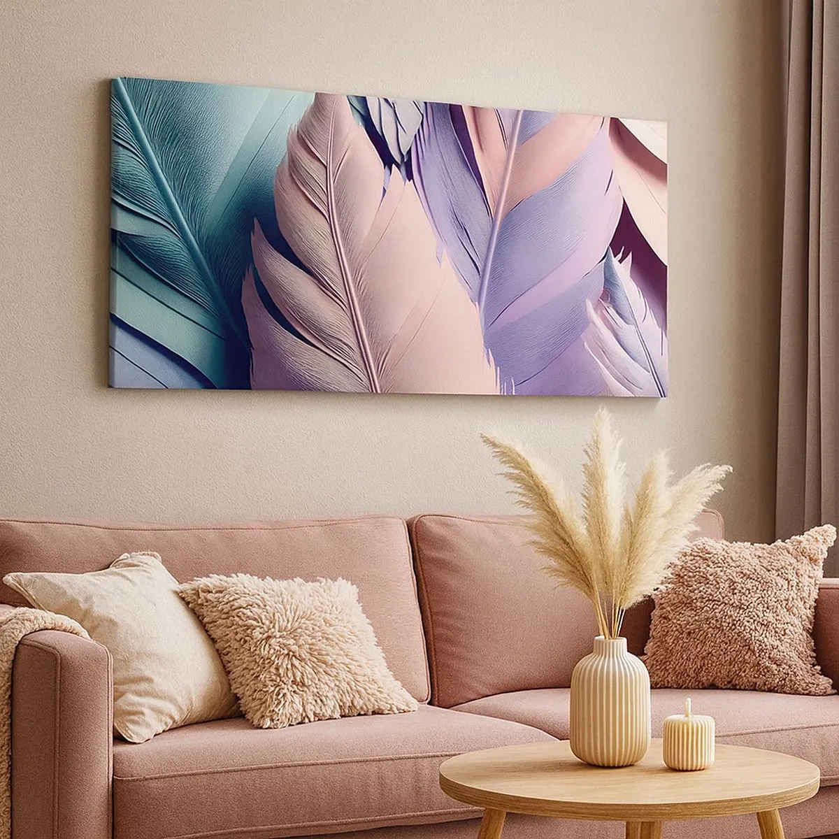 Obraz na plátně - Ptačí styl - 100x40 cm