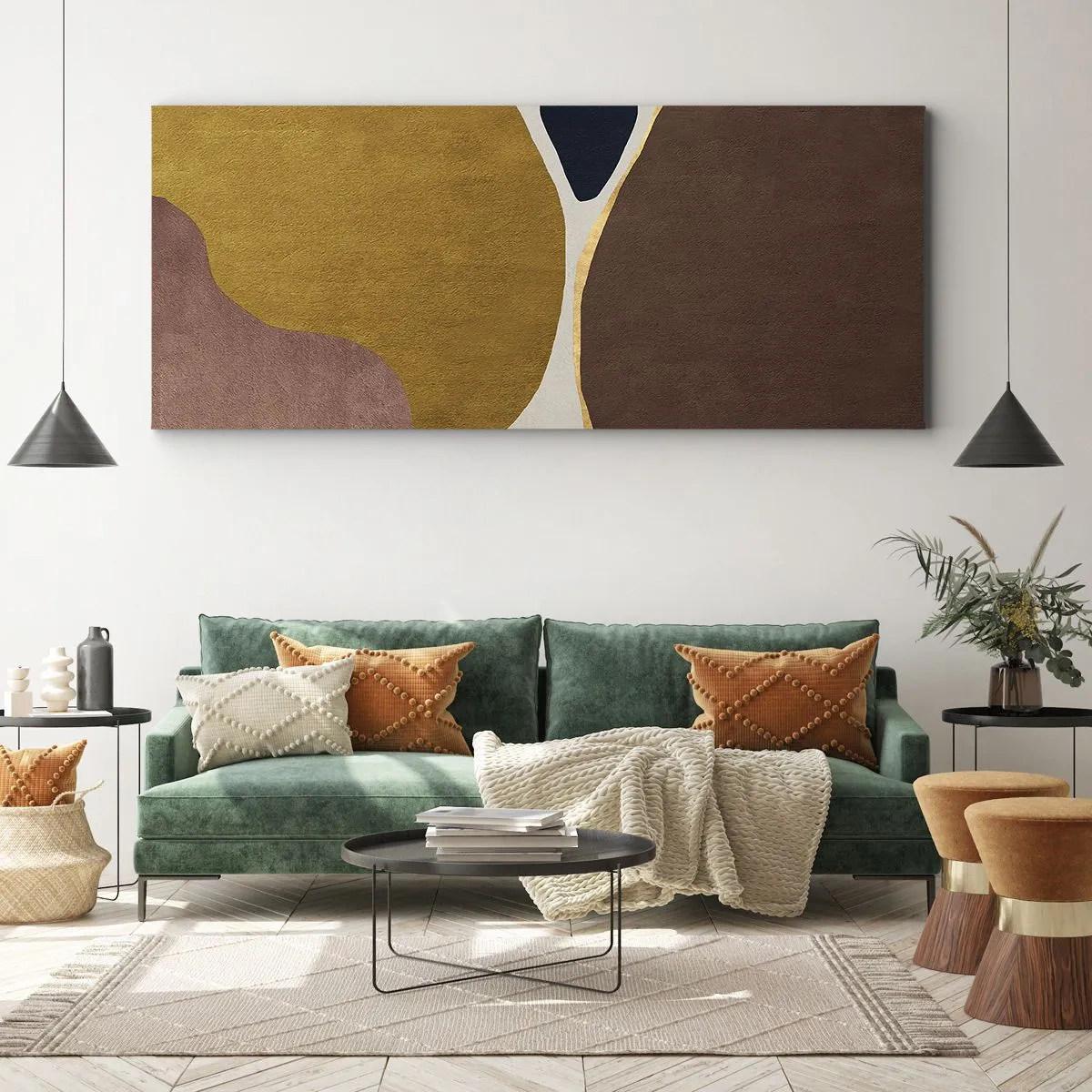 Obraz na plátně - Abstrakce – místo v prostoru - 100x40 cm