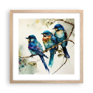 Plakát v rámu světlý dub - Urazil se? - 40x40 cm