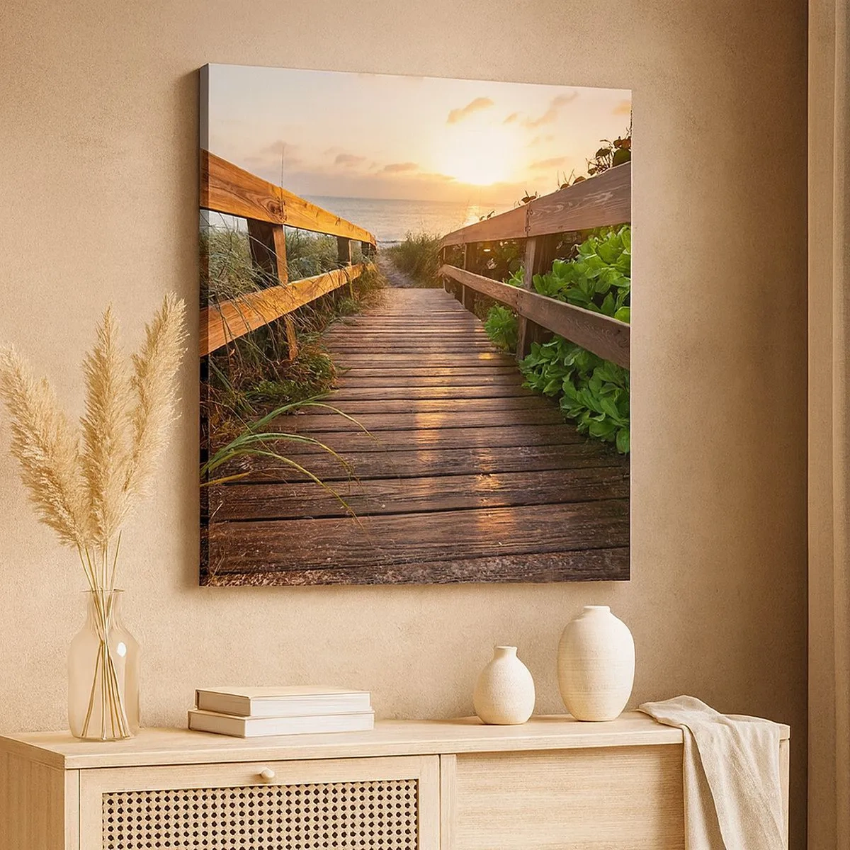 Obraz na plátně - A přímo ke břehu - 30x30 cm