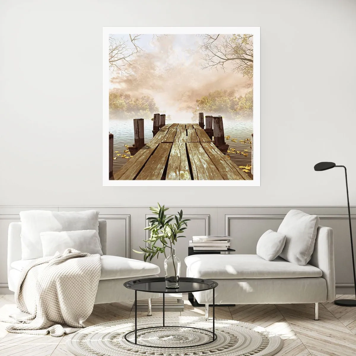 Plakát - Jemný smutek podzimu - 60x60 cm