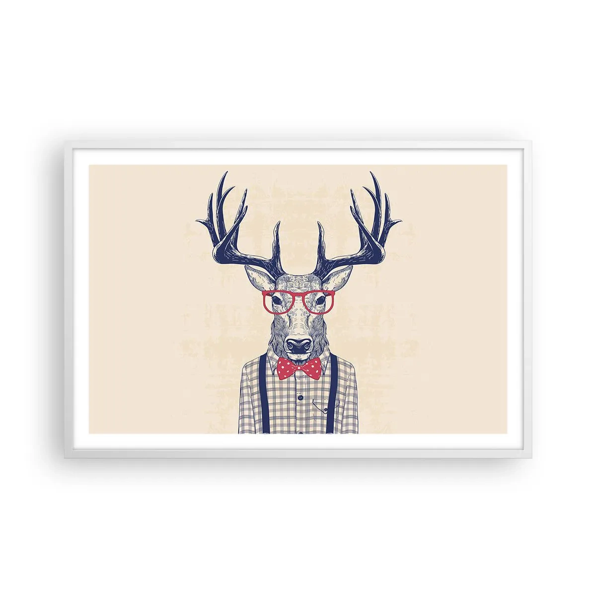 Plakát v bílém rámu - Zábavná extravagance - 91x61 cm